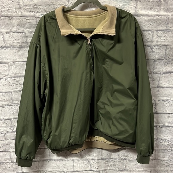 Wedge Golf And Beyond Reversible Jacket Size XL 1/4 Zip Front Windbreaker fleece - Picture 2 of 10